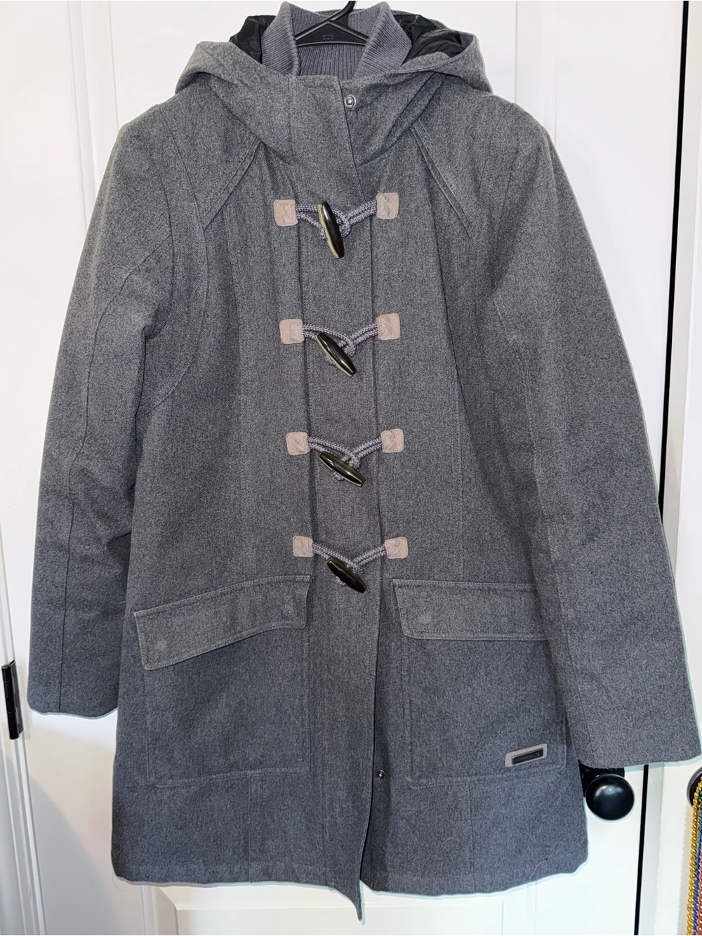 Gray Hooded Merrell Toggle Coat - Women's Medium